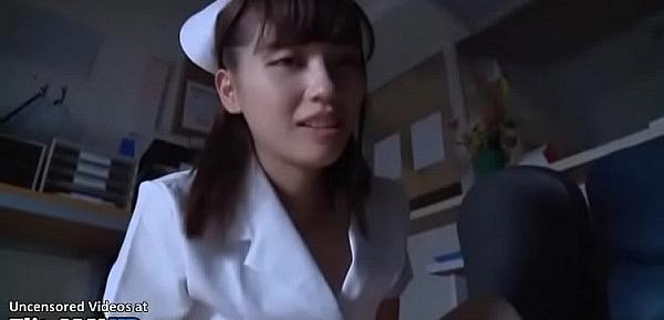  Japanese hot nurse has sex in white pantyhose